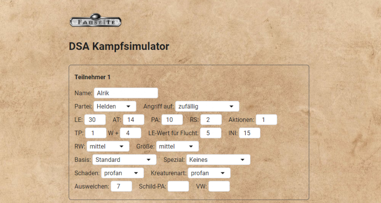 DSA5-Kampfsimulator